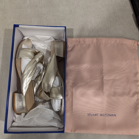 NEW Block Slide in Metallic Nappa leather - Picture 9 of 12